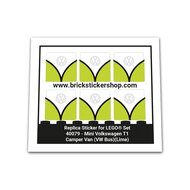 Replacement Sticker for Set 40079 - Mini Volkswagen T1 Camper Van (VW Bus) (Lime)