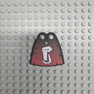 Custom Cloth - Standard Cape with Troll Head on Dark Red and Black Pattern