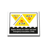 Replacement Sticker for Set 6445 - Emergency Evacuation