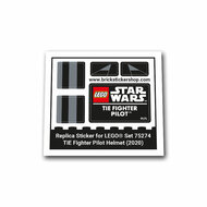 Replica Sticker voor Set 75274 - TIE Fighter Pilot Helmet