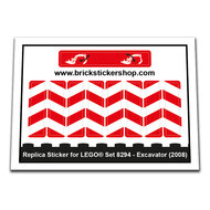 Replica Sticker voor Set 8294 - Excavator