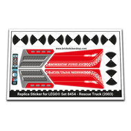 Replacement Sticker for Set 8454 - Rescue Truck