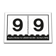 Replacement Sticker for Set 854 - Go-Kart