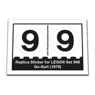 Replica Sticker voor Set 948 - Go-Kart