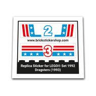 Replacement Sticker for Set 1992 - Dragsters