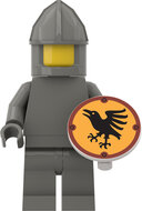 Custom Sticker - Castle Knight - Black Raven - Round Shields (2x2)