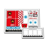 Replica Sticker voor Set 60023 - City Starter Set