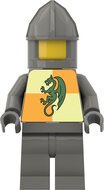 Custom Sticker - Dark Green Dragon Torsos (Bright Light Yellow-Ochre)