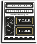 Replica Sticker voor Set 79111 - Constitution Train Chase