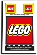 Replica Sticker voor Set 910009 - Modular LEGO Store