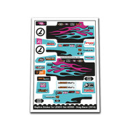 Replica Sticker voor Set 42050 - Drag Racer