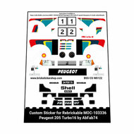 Custom Sticker - Peugeot 205 Turbo16 by AbFab74