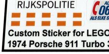 Custom Sticker - 1974 Porsche 911 Turbo 3.0 (Rijkspolitie) by Brickstickershop