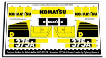 Custom Sticker - Komatsu D375A-6 Dozer Crawler by Cyborg-Samurai