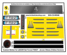 Custom Sticker - Ferrari F50GT by Jeroen Ottens (Yellow Version)