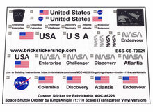 Custom Sticker - Space Shuttle by KingsKnight (Transparent Vinyl)