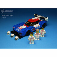 Custom Sticker - Nissan GT-R LM Nismo LMP1 by Reddish Blue MOCS (Blue Version)