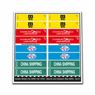 Custom Sticker - Container Sheet 01 for Maersk Container Schip