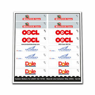 Custom Sticker - Container Sheet 06 for Maersk Container Schip