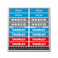 Custom Sticker - Container Sheet 09 for Maersk Container Schip