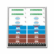 Custom Sticker - Container Sheet 11 for Maersk Container Ship