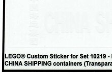 Custom Sticker - Container CHINA SHIPPING