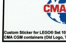 Custom Sticker - Container CMA-CGM (Old Logo)