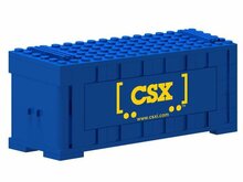 Custom Sticker - Container CSX (Yellow Letters)