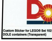 Custom Sticker - Container DOLE