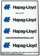 Custom Sticker - Container HAPAG LLOYD