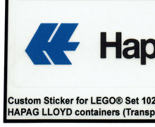 Custom Sticker - Container HAPAG LLOYD