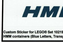 Custom Sticker - Container HMM (Blue Letters)