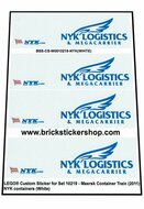 Custom Sticker - Container NYK (Blue Letters)