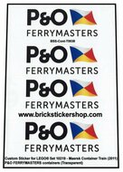 Custom Sticker - Container P&amp;O FERRYMASTERS