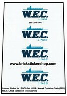 Custom Sticker - Container WEC LINES