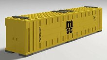 Custom Sticker - Container MSC 40ft