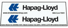 Custom Sticker - Container HAPAG LLOYD 40ft