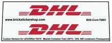 Custom Sticker - Container DHL 40ft