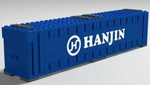 Custom Sticker - Container HANJIN 40ft