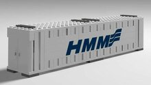 Custom Sticker - Container HMM 40ft (Blue Letters)