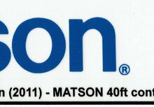 Custom Sticker - Container MATSON 40ft