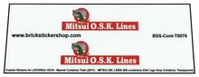 Custom Sticker - Container MITSUI OSL LINES 40ft (Old Logo Grey Container)