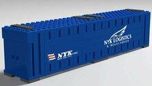 Custom Sticker - Container NYK 40ft (White Letters)