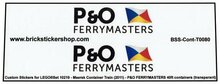 Custom Sticker - Container P&amp;O FERRYMASTERS 40ft