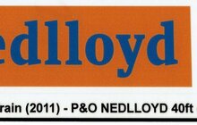 Custom Sticker - Container P&amp;O NEDLLOYD 40ft