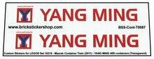 Custom Sticker - Container YANG MING 40ft