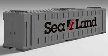 Custom Sticker - Container SEALAND 40ft