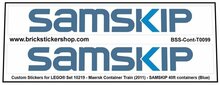 Custom Sticker - Container SAMSKIP 40ft Blue