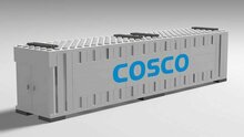 Custom Sticker - Container Cosco 40ft