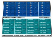 Custom Sticker - Container Sheet 02 for Maersk Line Triple-E